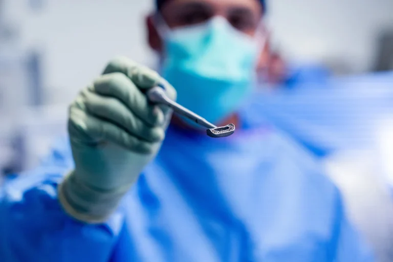 custom-designed titanium spinal implant