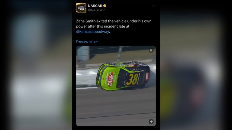 Проехал по стене на скорости 320 км/ч: пилот NASCAR выжил после экстремального заезда