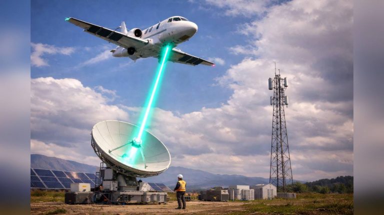 Энергию впервые передали лучом с самолета прямо на Землю