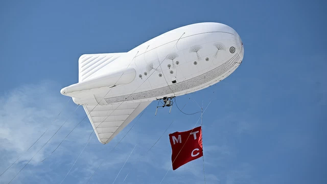 В России подняли в небо аэростат с сотовой станцией: связь для удаленных районов